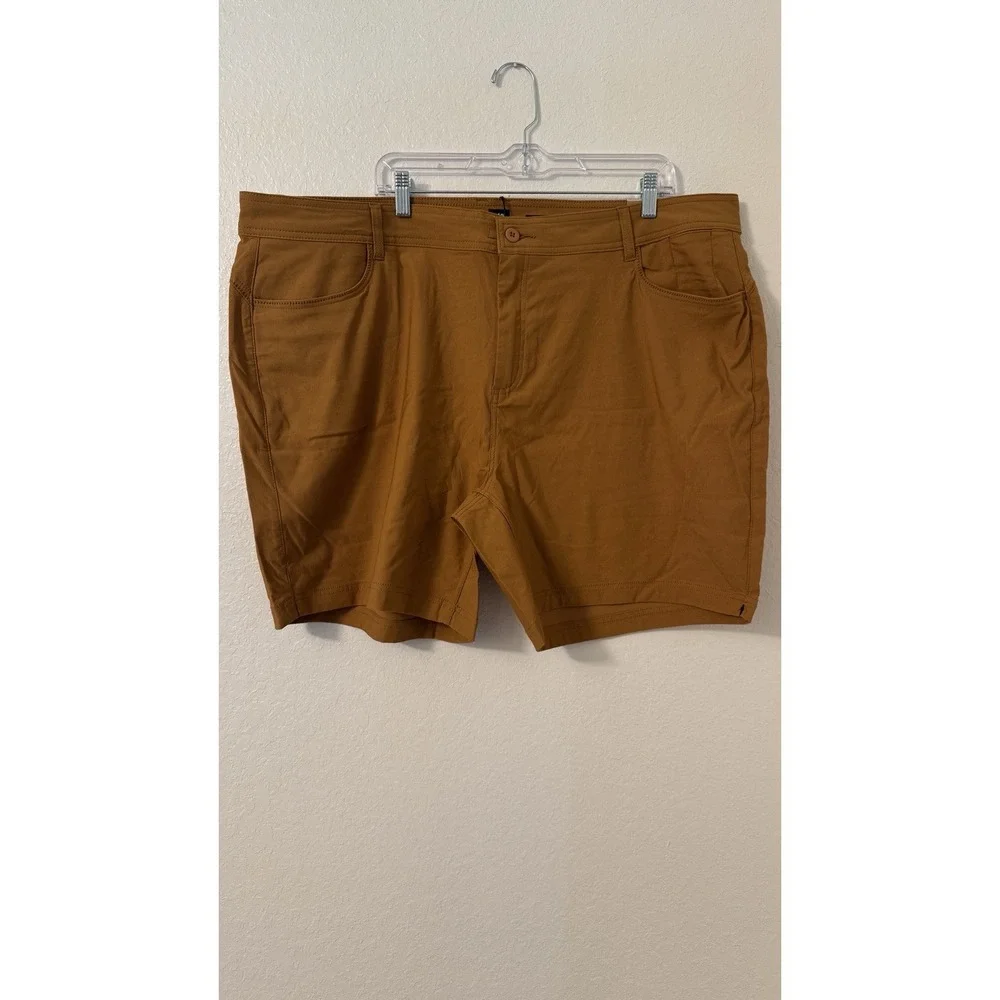 PrAna Women 22W Halle Short II Plus Earthbound Brown Hiking 7 Inch Shorts NWT